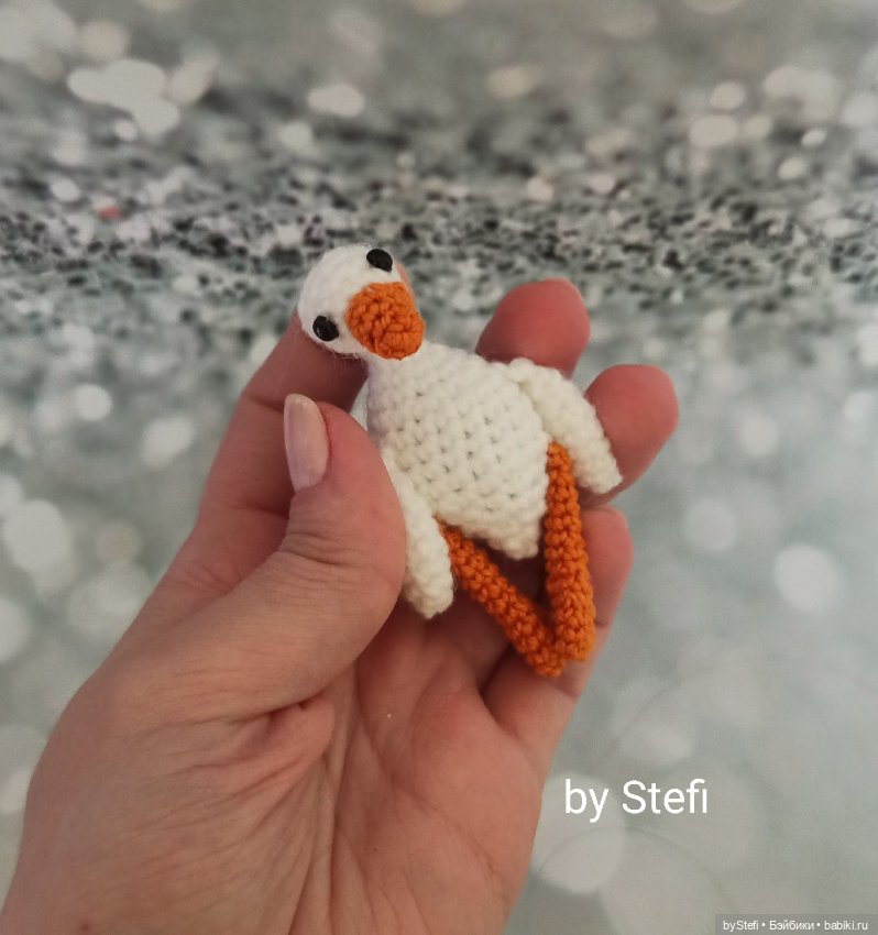 Мини-гусик — Вязаные игрушки и амигуруми: крючком (фото 7)