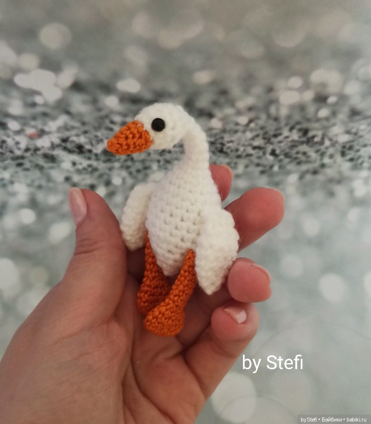Мини-гусик — Вязаные игрушки и амигуруми: крючком (фото 6)