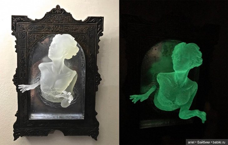 Скульптура, изображающая призрака викторианских времен (фото 5)