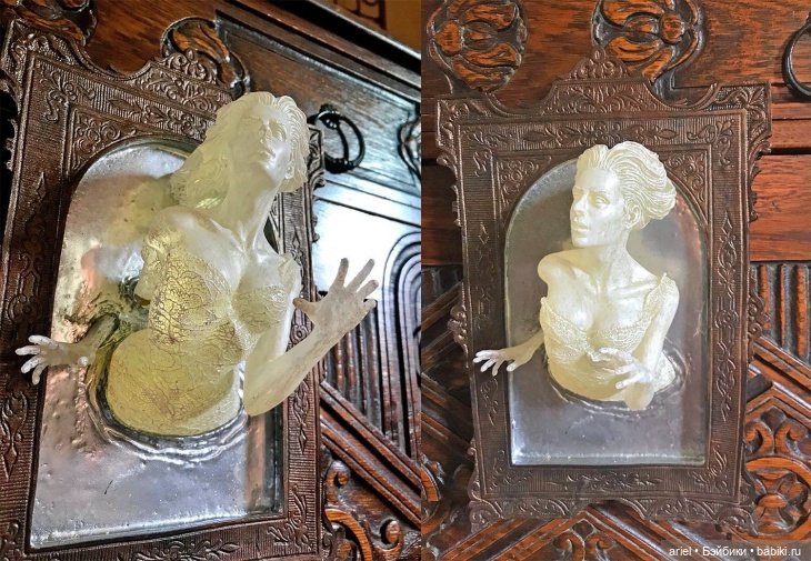 Скульптура, изображающая призрака викторианских времен (фото 3)