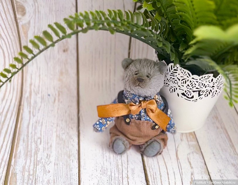 Пошаговый МК по созданию мишки тедди 16 см (фото 4)