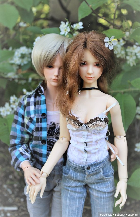 Мари и Адриан в черёмухе — Куклы Limhwa (Лимхва): корейские BJD (БЖД) (фото 3)