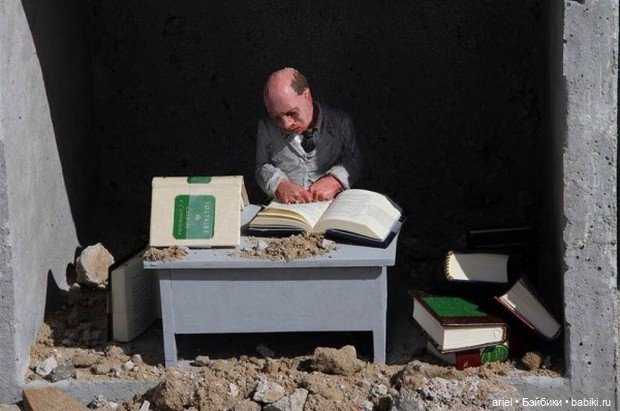 Миниатюрные человечки от Исаака Кордала (Isaac Cordal) (фото 4)