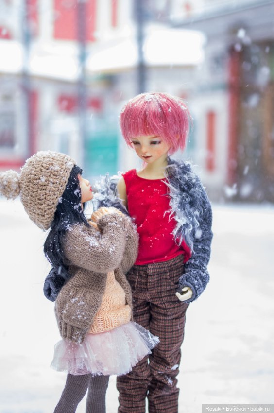 Зимняя прогулка: Валли и Мята (Soom Cheshire и Fairyland Chloe) (фото 7)