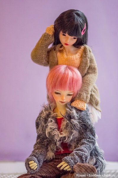 Зимняя прогулка: Валли и Мята (Soom Cheshire и Fairyland Chloe) (фото 3)