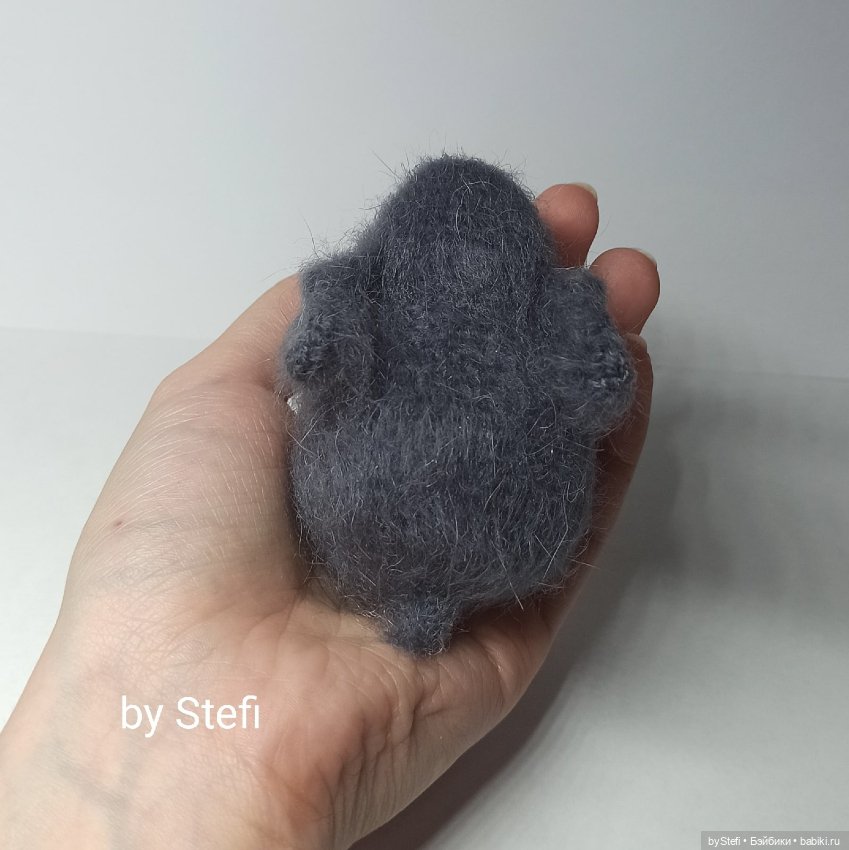 Крольчонок из пуха норки — Вязаные игрушки и амигуруми: крючком
