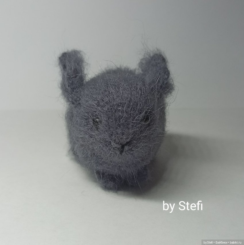 Крольчонок из пуха норки — Вязаные игрушки и амигуруми: крючком (фото 8)