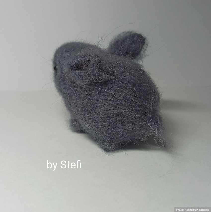 Крольчонок из пуха норки — Вязаные игрушки и амигуруми: крючком (фото 6)