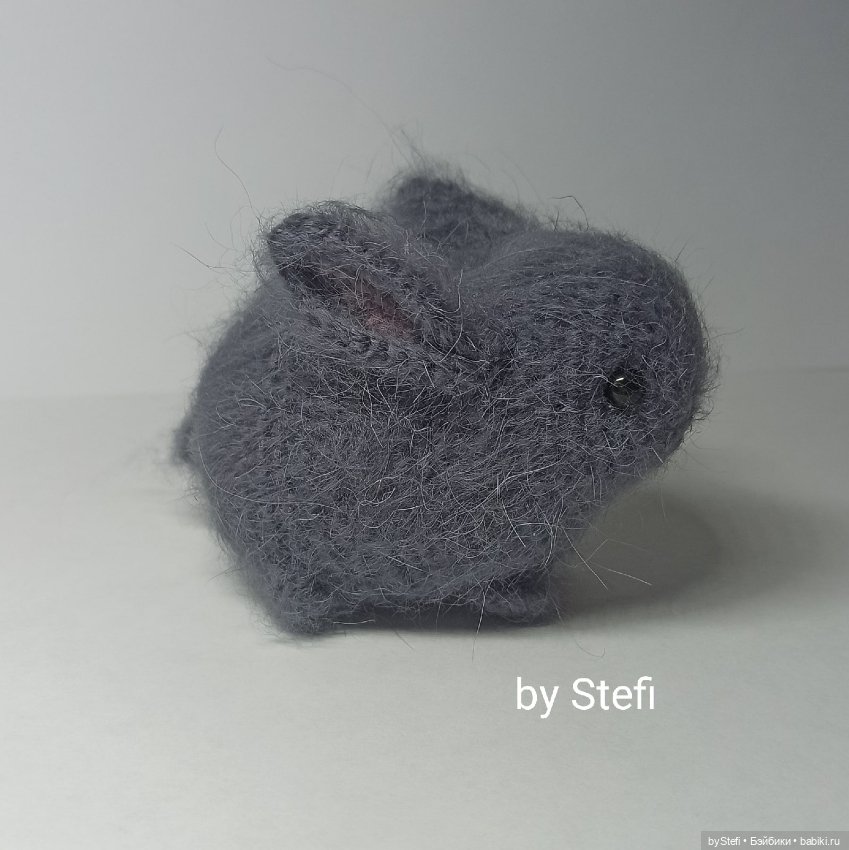 Крольчонок из пуха норки — Вязаные игрушки и амигуруми: крючком (фото 4)