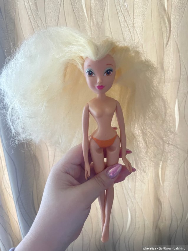 Впервые выпрямляю кукле волосы (фото 4)