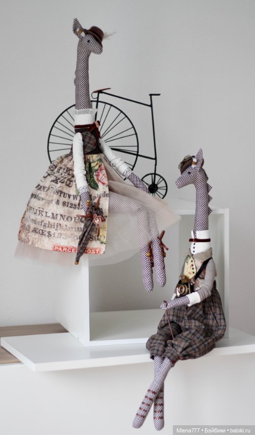 Интерьерные жирафы — Авторские текстильные куклы: Вальдорфские