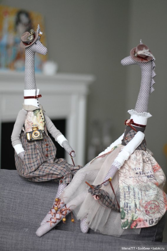 Интерьерные жирафы — Авторские текстильные куклы: Вальдорфские (фото 9)