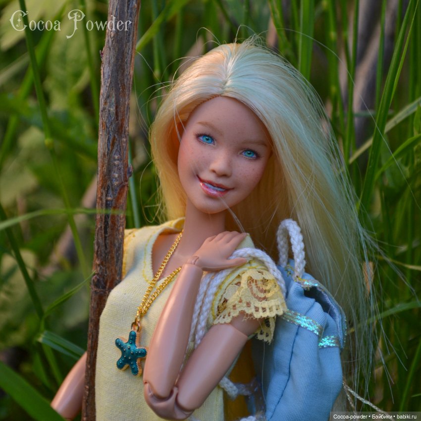 Солнечная девушка — ООАК и кастом Барби (Barbie): репейнт