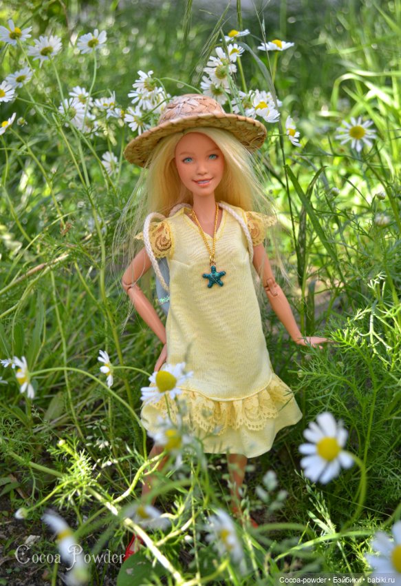 Солнечная девушка — ООАК и кастом Барби (Barbie): репейнт