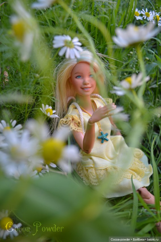 Солнечная девушка — ООАК и кастом Барби (Barbie): репейнт (фото 9)