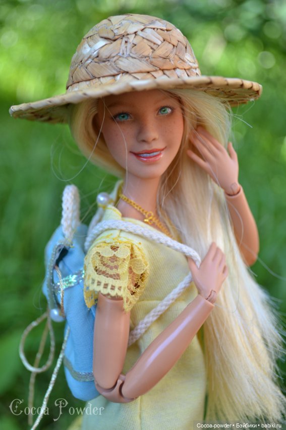 Солнечная девушка — ООАК и кастом Барби (Barbie): репейнт