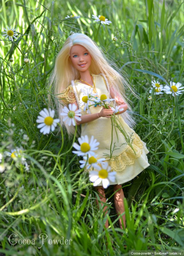 Солнечная девушка — ООАК и кастом Барби (Barbie): репейнт