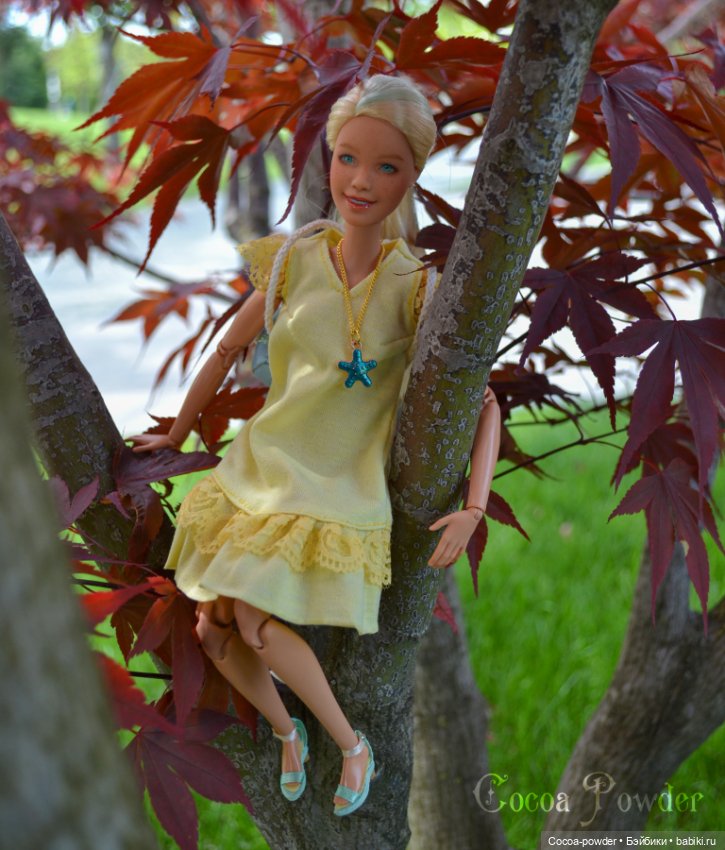 Солнечная девушка — ООАК и кастом Барби (Barbie): репейнт (фото 6)