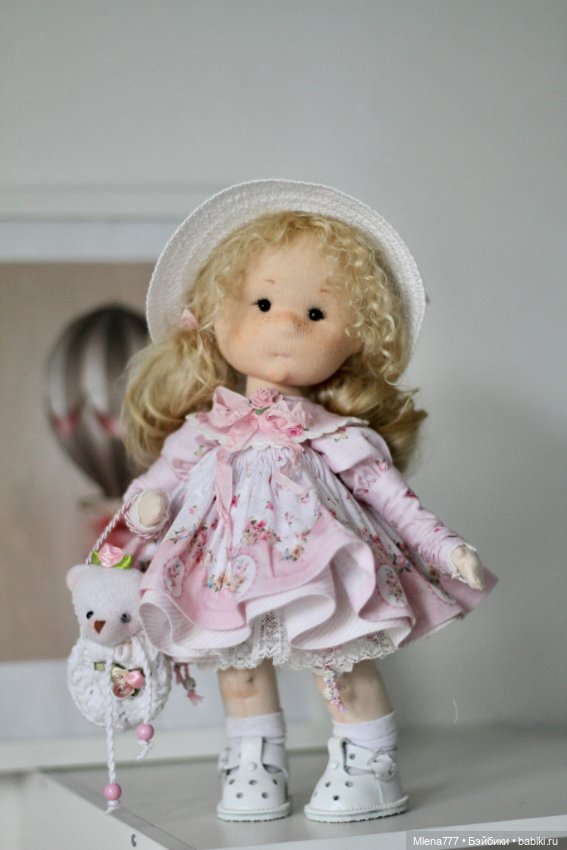 Розочка ! Интерьерная текстильная кукла (фото 5)