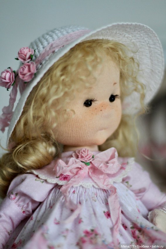 Розочка ! Интерьерная текстильная кукла (фото 7)