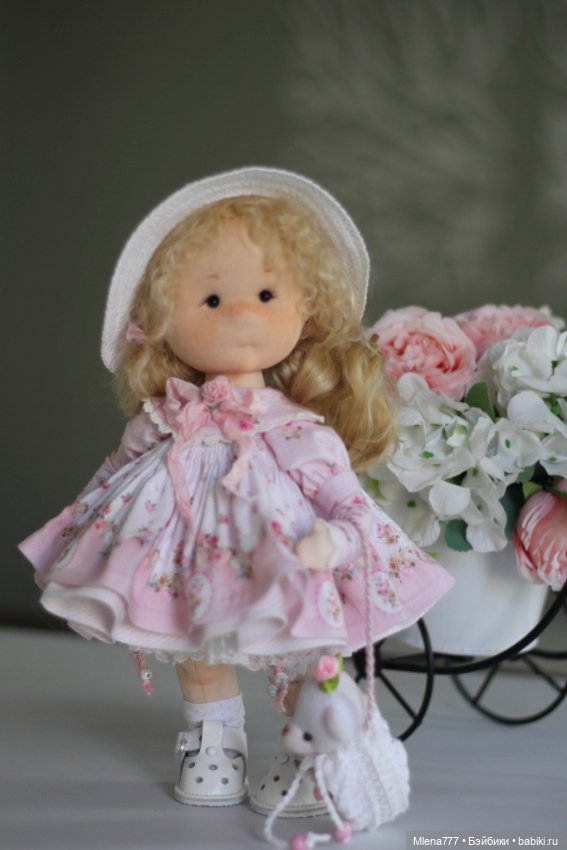 Розочка ! Интерьерная текстильная кукла