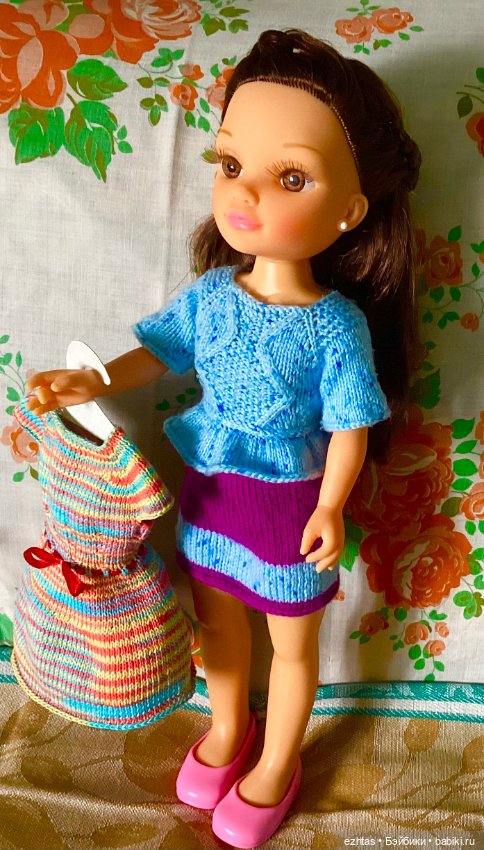 Нэнси в радужном платье — Одежда и обувь для кукол своими руками: фото (фото 4)