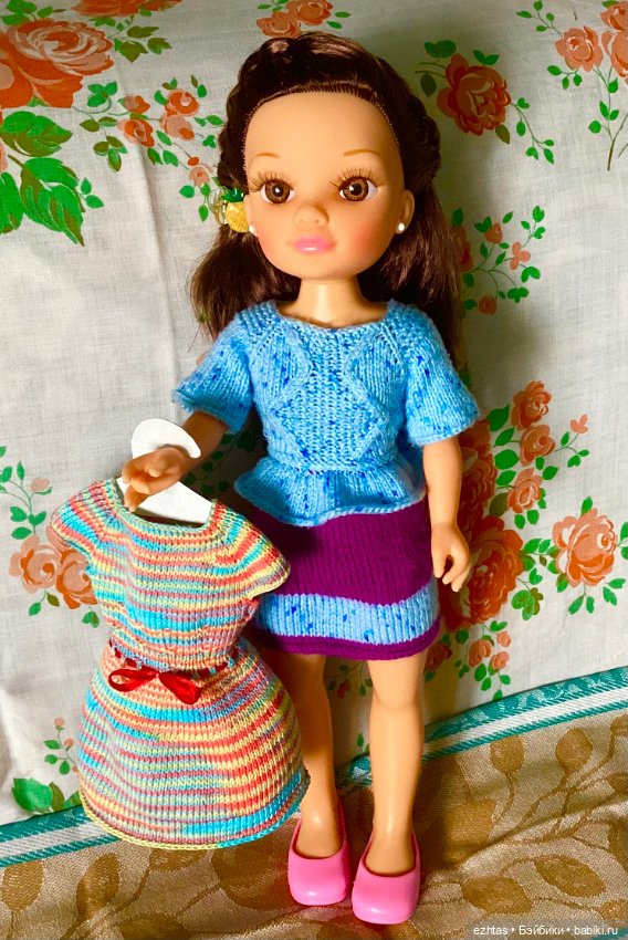 Нэнси в радужном платье — Одежда и обувь для кукол своими руками: фото (фото 2)