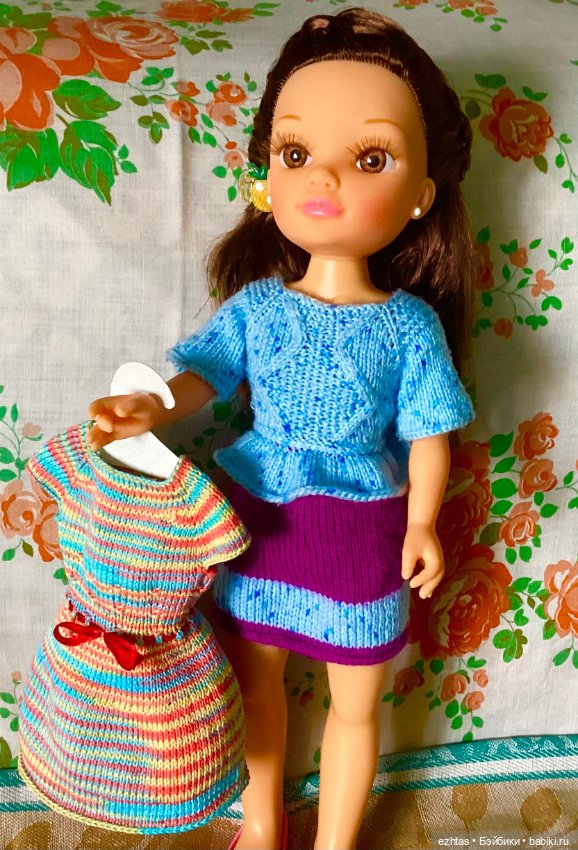 Нэнси в радужном платье — Одежда и обувь для кукол своими руками: фото (фото 3)