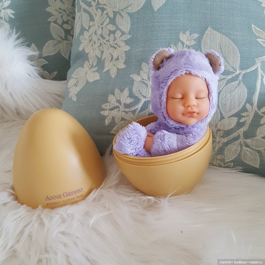 Мой долгожданный лиловый медвежонок в яйце Anne Geddes (фото 3)