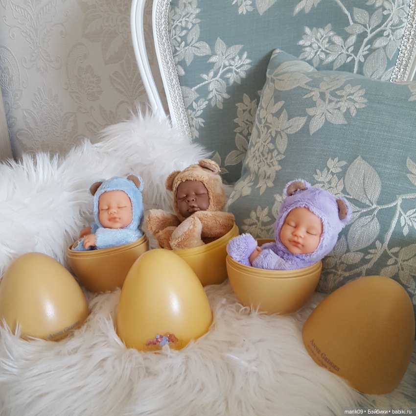 Мой долгожданный лиловый медвежонок в яйце Anne Geddes (фото 2)