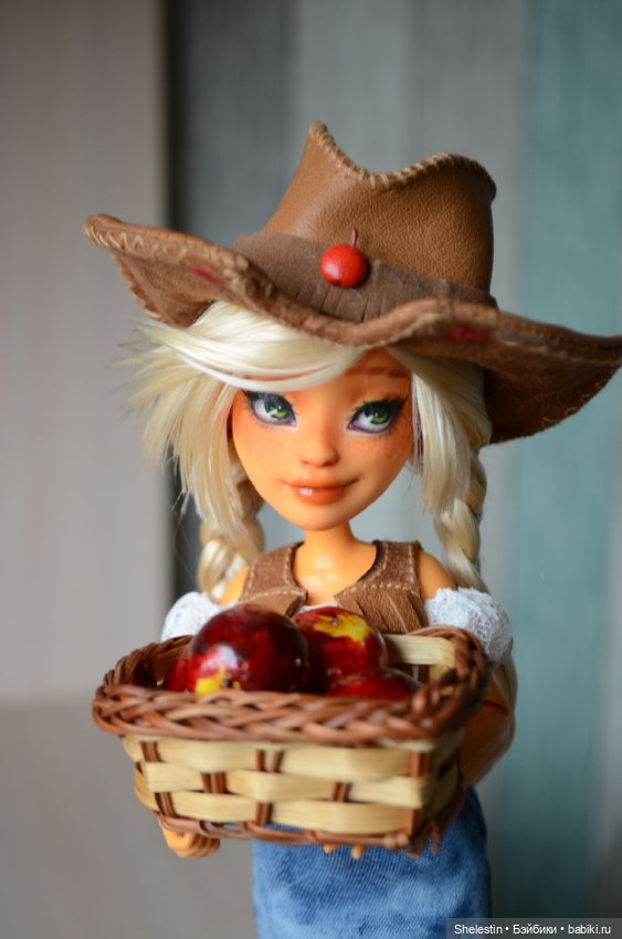 Пони-мания! : Эппл Джек — ООАК и репейнт игровых кукол: Bratz (фото 5)