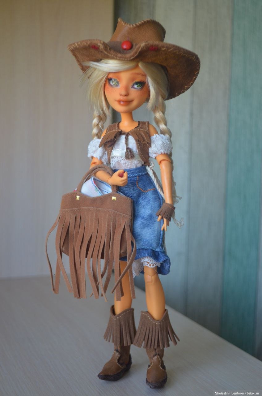 Пони-мания! : Эппл Джек — ООАК и репейнт игровых кукол: Bratz (фото 2)
