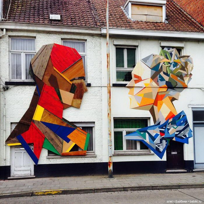 Деревянные граффити от Стефана Де Крока (Stefan De Croock)