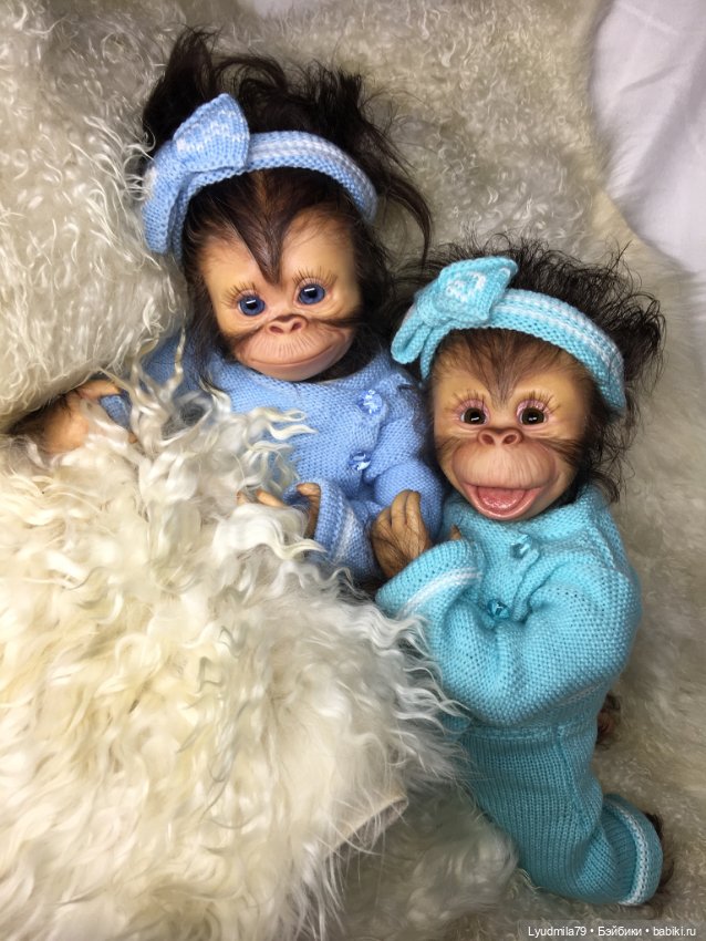 Мои любимые животные, реборн обезьянки