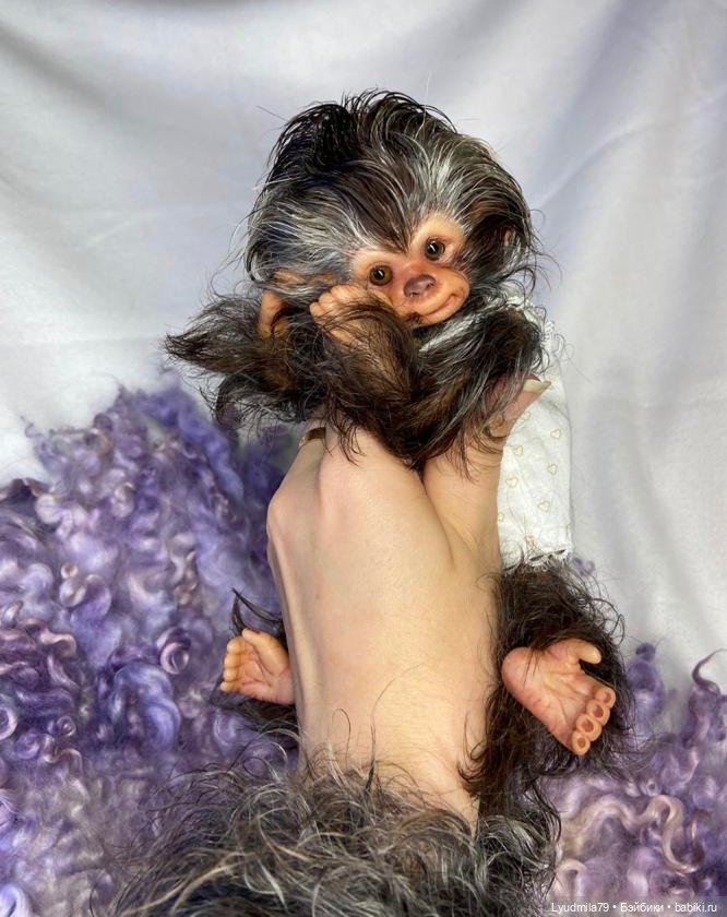 Мои любимые животные, реборн обезьянки (фото 4)