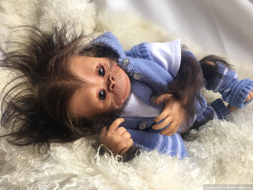 Мои любимые животные, реборн обезьянки (фото 8)