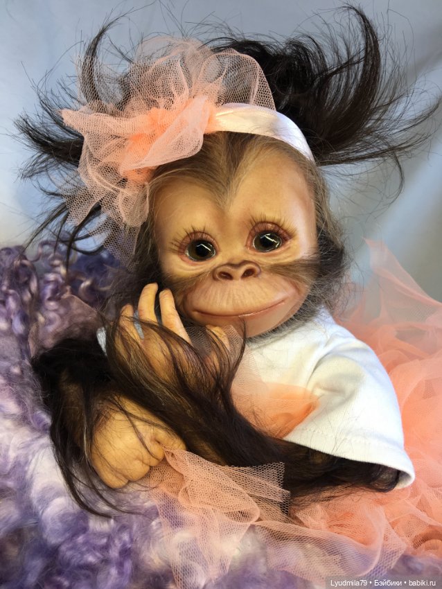 Мои любимые животные, реборн обезьянки (фото 6)