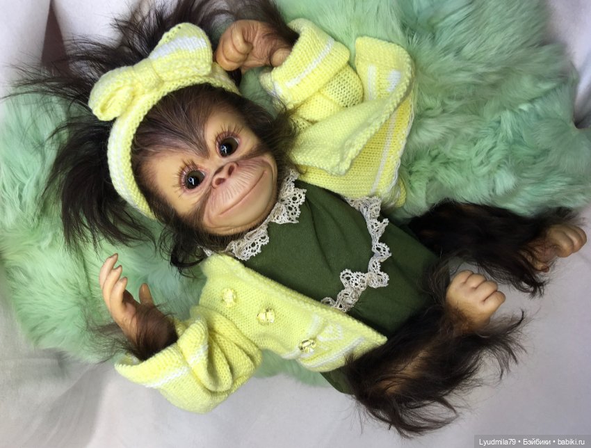 Мои любимые животные, реборн обезьянки (фото 5)