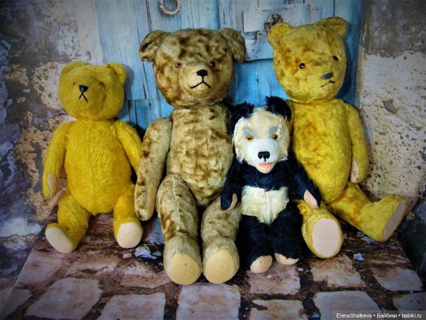 Моя коллекция антикварных медведей