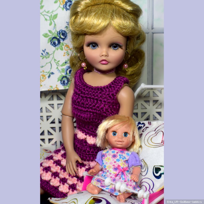 Перепись КуклоНаселения. Энси, Famosa, mini sister-Nancy, made-in-Spain, из-набора-игровая-площадка (фото 2)