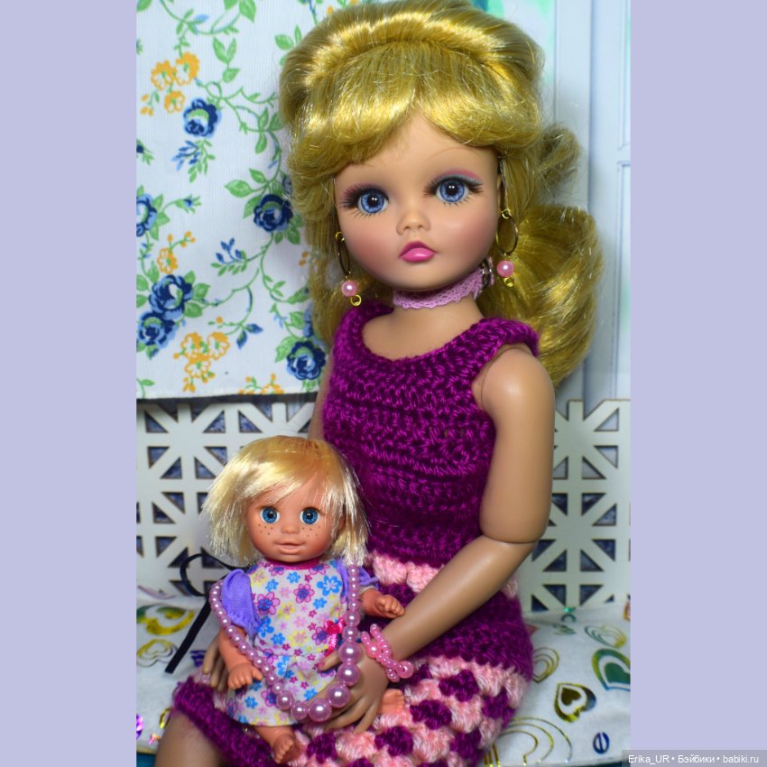 Перепись КуклоНаселения. Энси, Famosa, mini sister-Nancy, made-in-Spain, из-набора-игровая-площадка (фото 10)