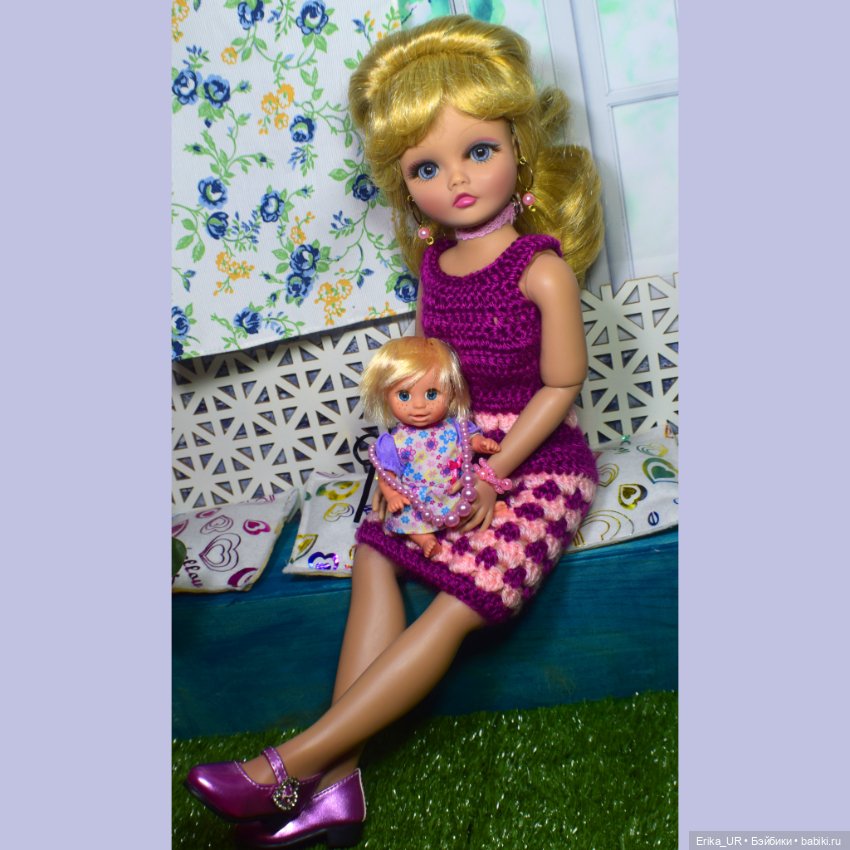 Перепись КуклоНаселения. Энси, Famosa, mini sister-Nancy, made-in-Spain, из-набора-игровая-площадка (фото 9)