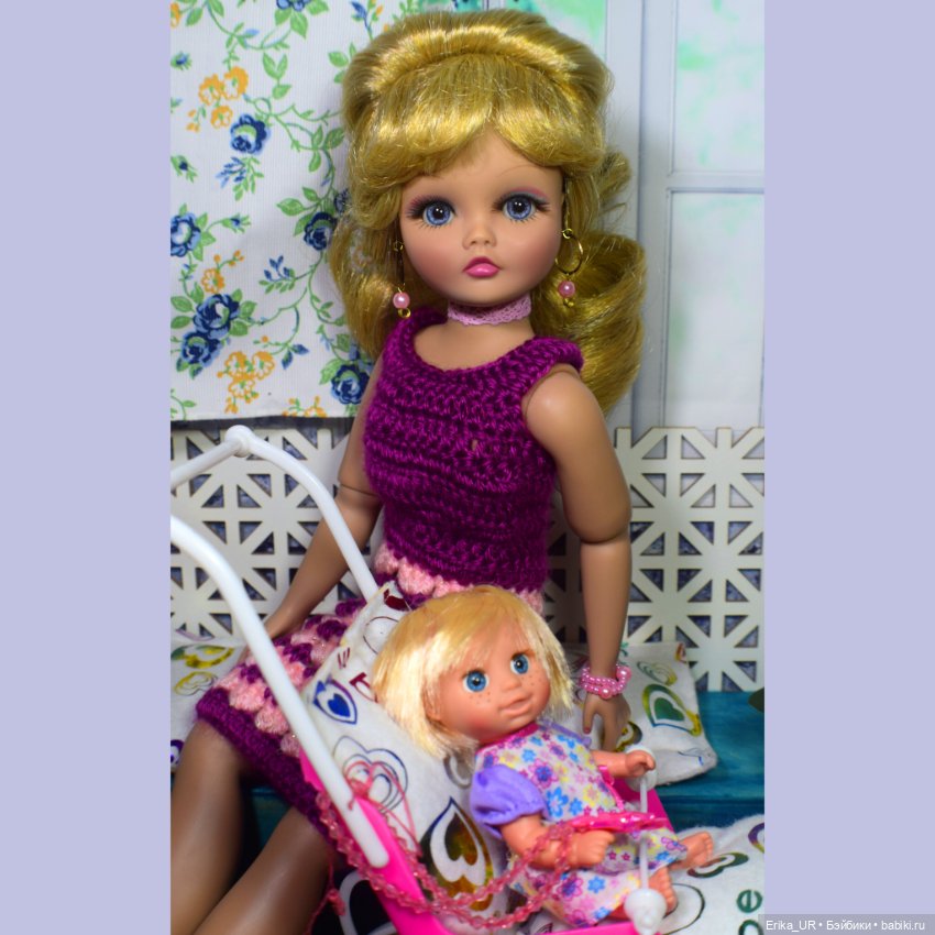 Перепись КуклоНаселения. Энси, Famosa, mini sister-Nancy, made-in-Spain, из-набора-игровая-площадка (фото 8)