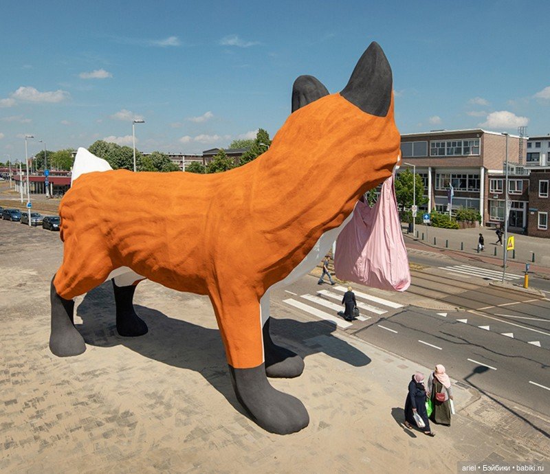 Инсталляция «Боспольдерская лиса» от Флорентина Хофмана (Florentijn Hofman) (фото 5)
