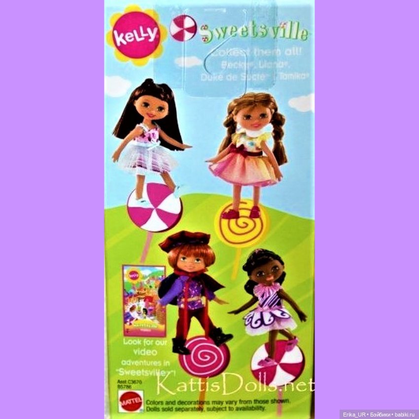Перепись КуклоНаселения. 2 mini dolls Kelly-Club, lemonhead, Mattel, 2003