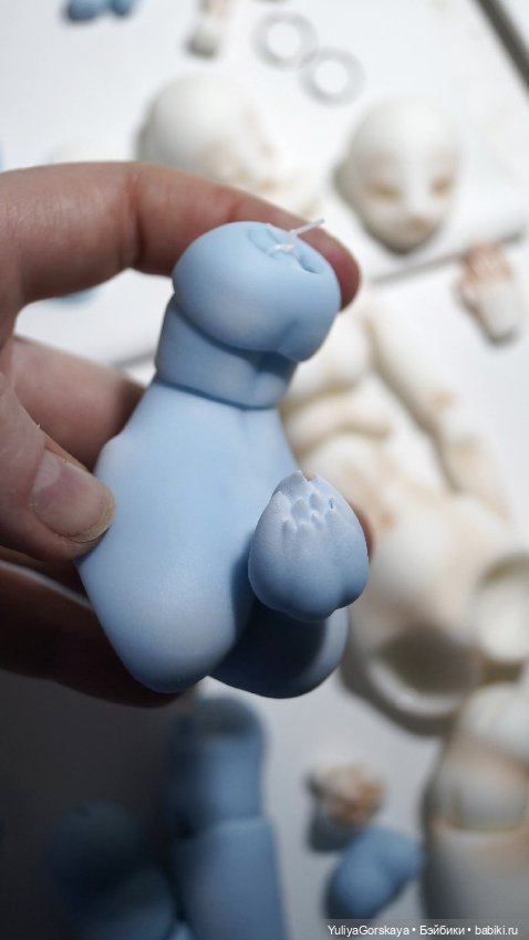 Наблюдение за процессом — Авторские шарнирные куклы своими руками: лепка (фото 6)
