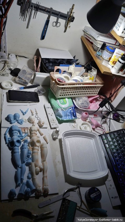 Наблюдение за процессом — Авторские шарнирные куклы своими руками: лепка (фото 4)