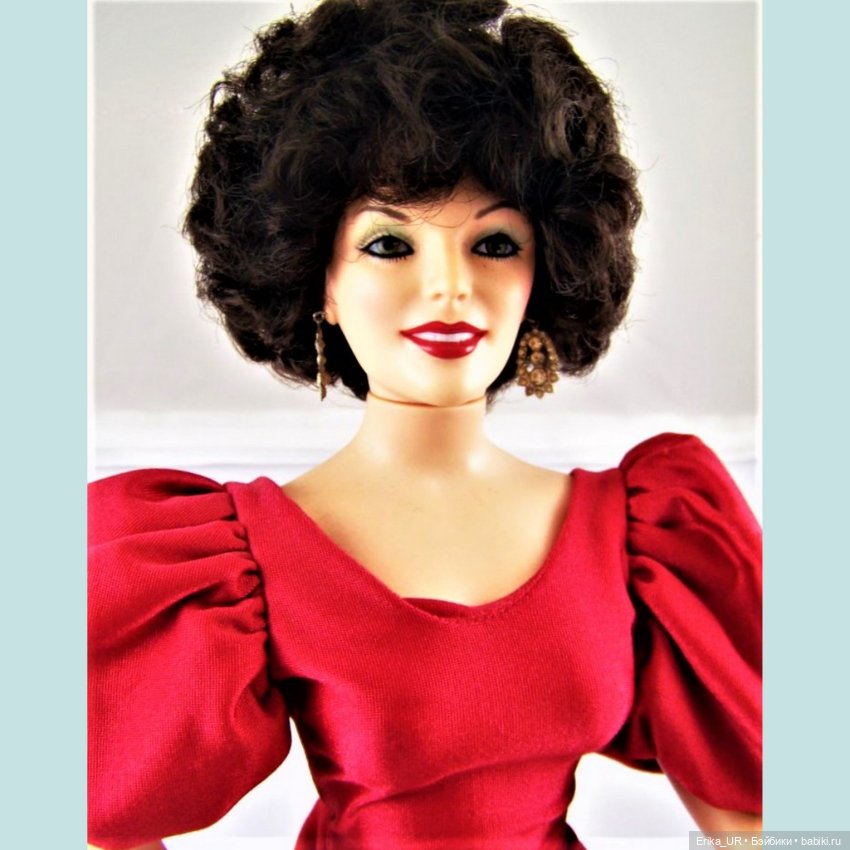 Перепись КуклоНаселения. Кристл, Krystle-Carrington, Series-DYNASTY, 19”-World-Doll, 1985-vintage-doll