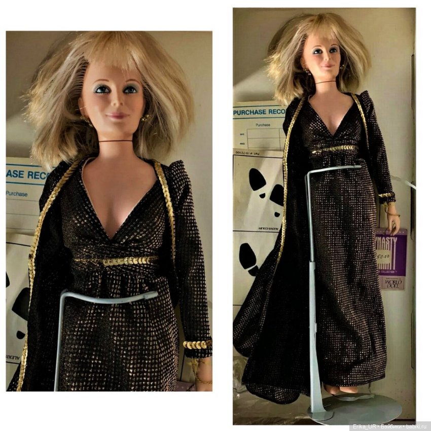 Перепись КуклоНаселения. Кристл, Krystle-Carrington, Series-DYNASTY, 19”-World-Doll, 1985-vintage-doll