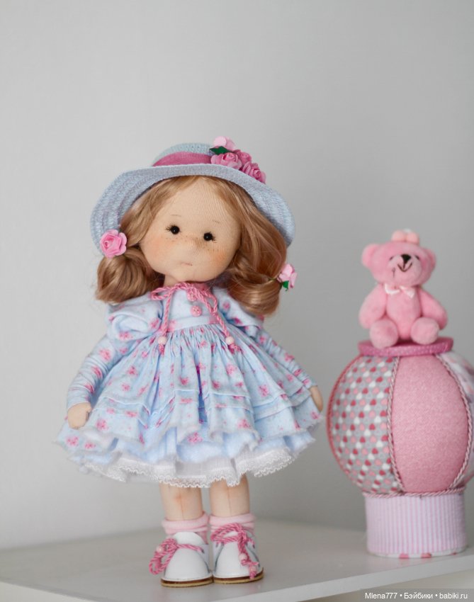 Мишель , интерьерная текстильная кукла